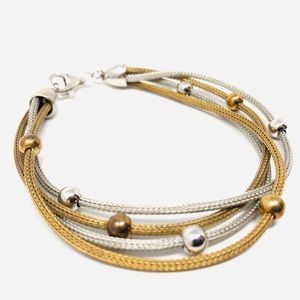 Sterling silver necklace/bracelet set, made in Italy, NWOT